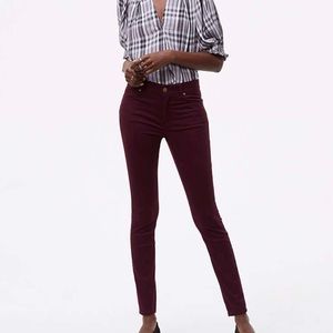 NWT Loft Back Zip Sateen Five Pockets Leggings